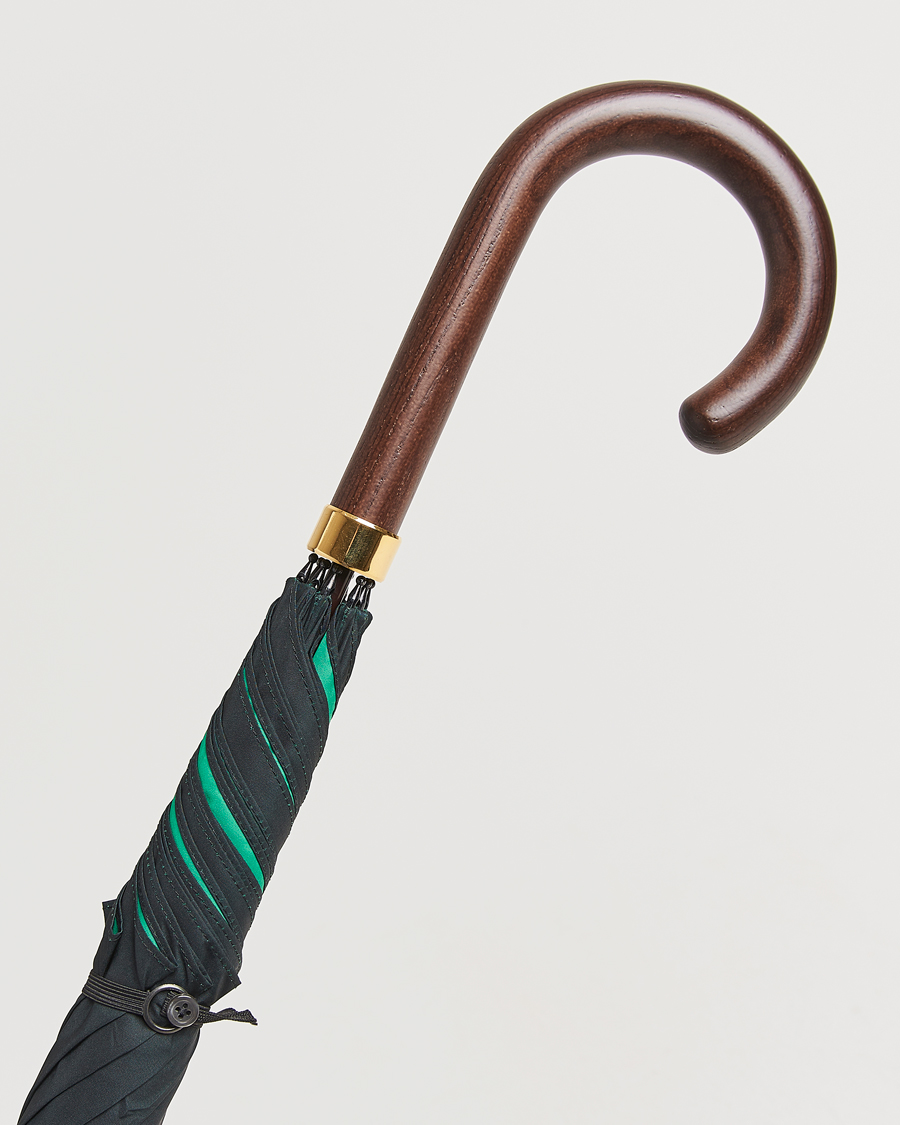 Men | Umbrellas | Fox Umbrellas | Hardwood Umbrella Black/Green