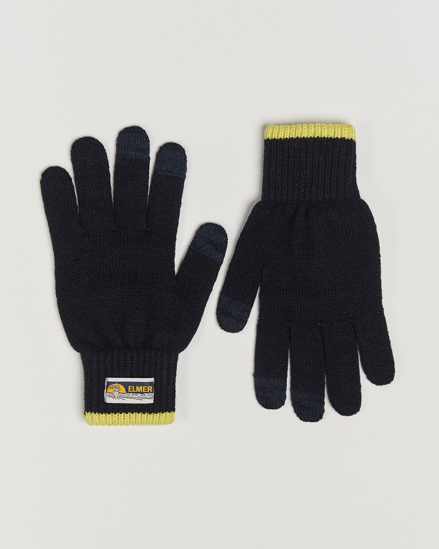 Men | Elmer by Swany Knitted Glove Navy | Elmer by Swany | Knitted Glove Navy
