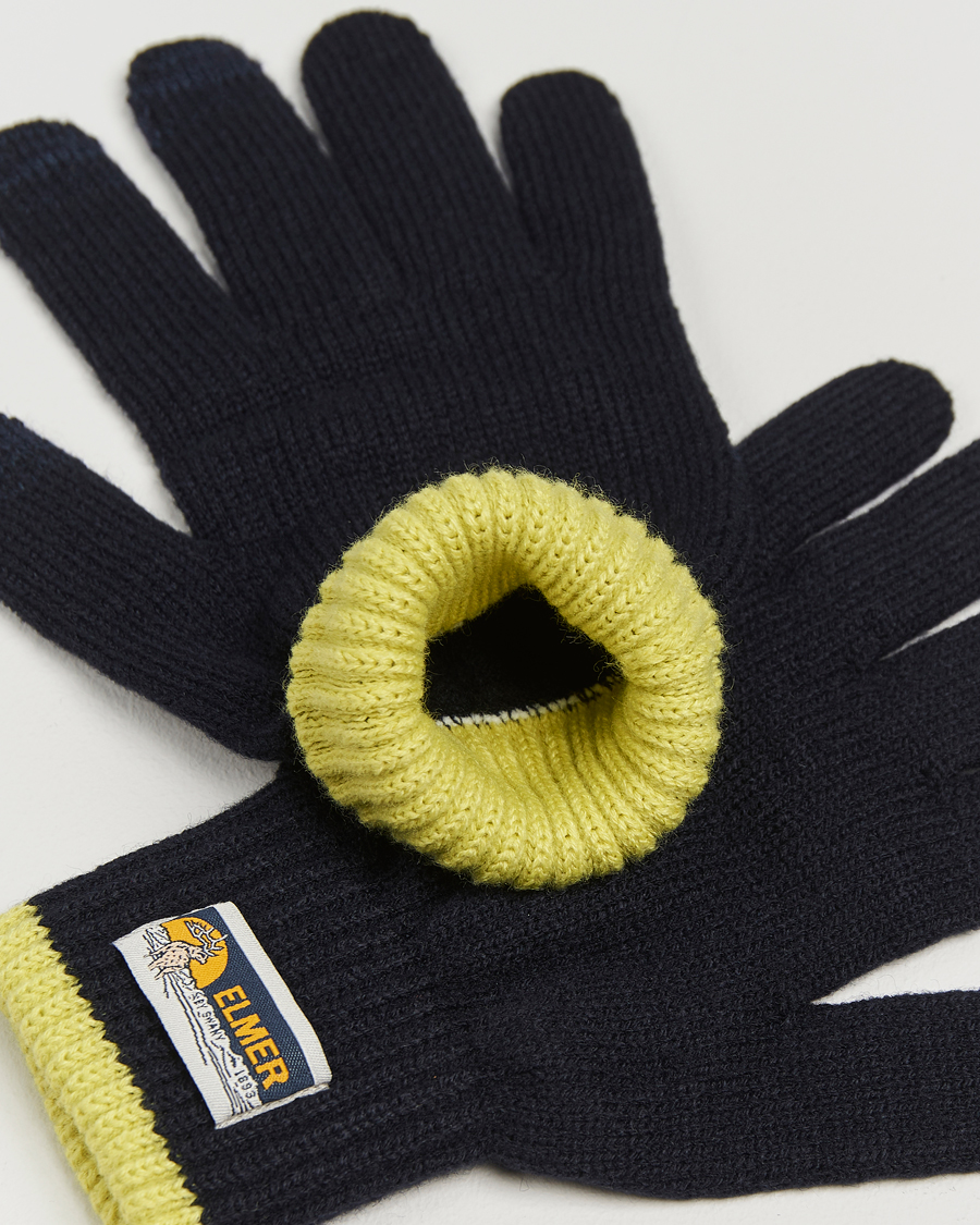 Men | Elmer by Swany Knitted Glove Navy | Elmer by Swany | Knitted Glove Navy