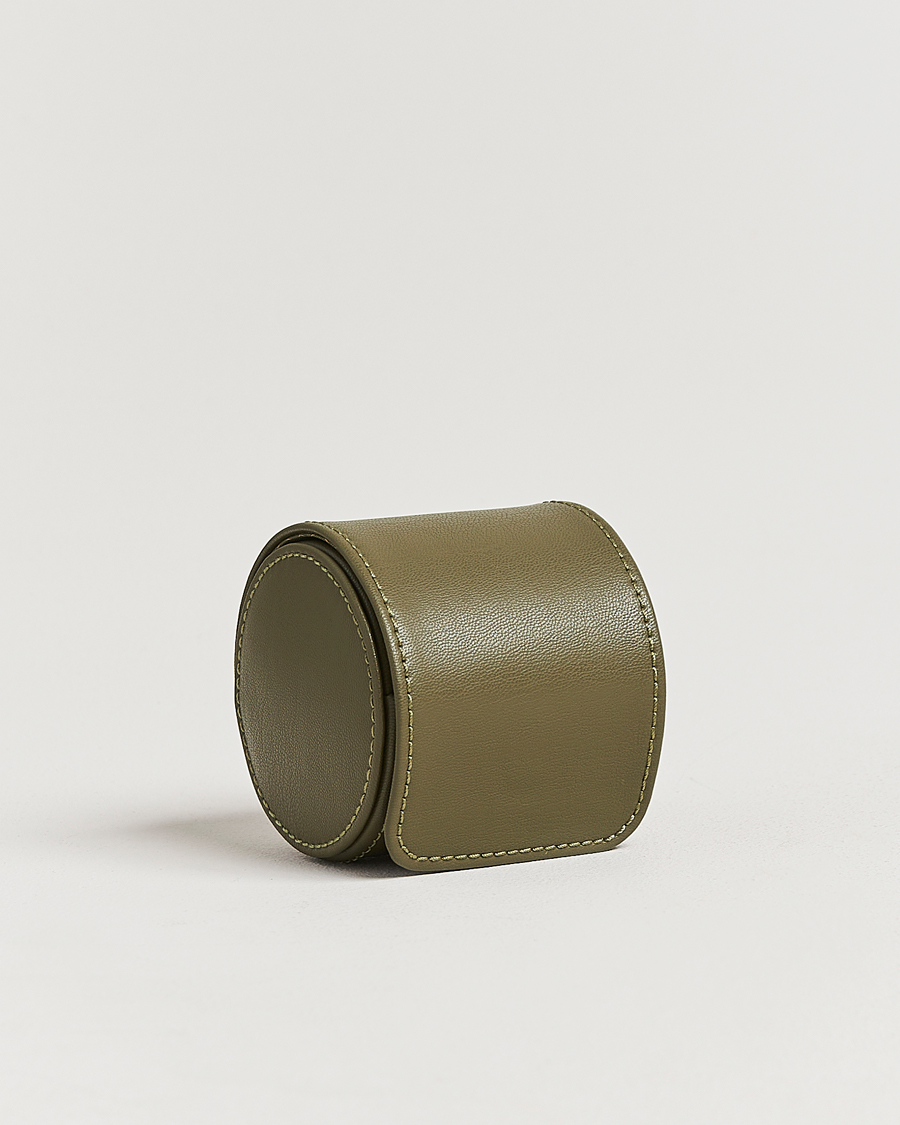 Men | Watch & Jewellery Boxes | WOLF | Single Watch Roll Earth Olive