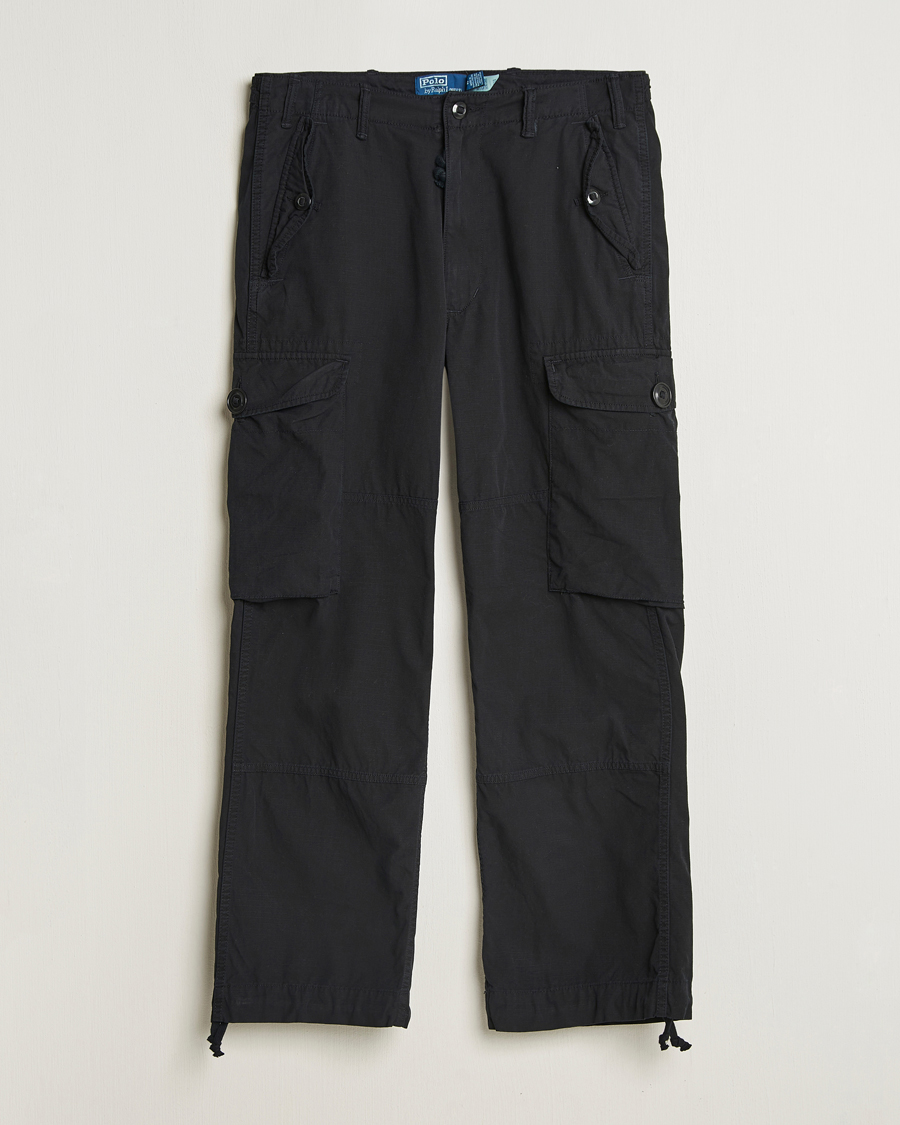 Men | Trousers | Polo Ralph Lauren | Cotton Ripstop Cargo Pants Polo Black
