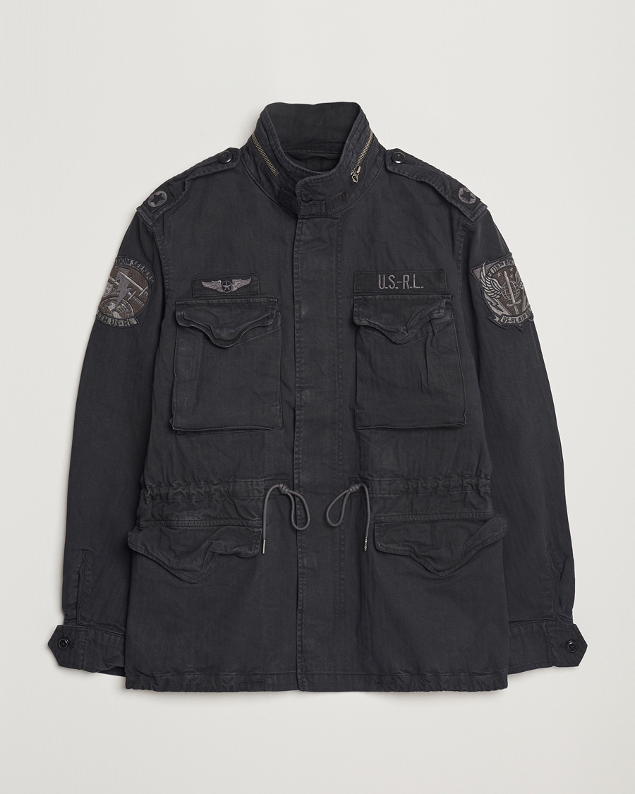 Men | Coats & Jackets | Polo Ralph Lauren | Herringbone Field Jacket Polo Black