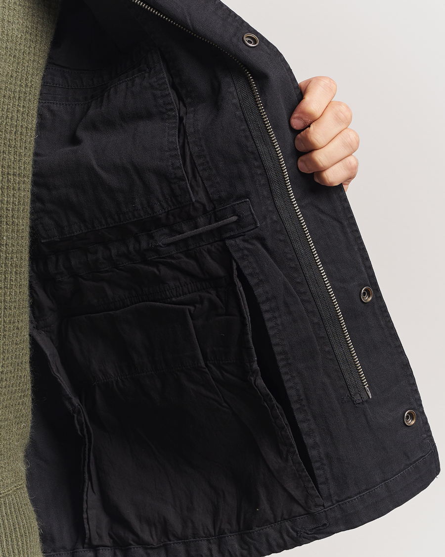 Men | Coats & Jackets | Polo Ralph Lauren | Herringbone Field Jacket Polo Black