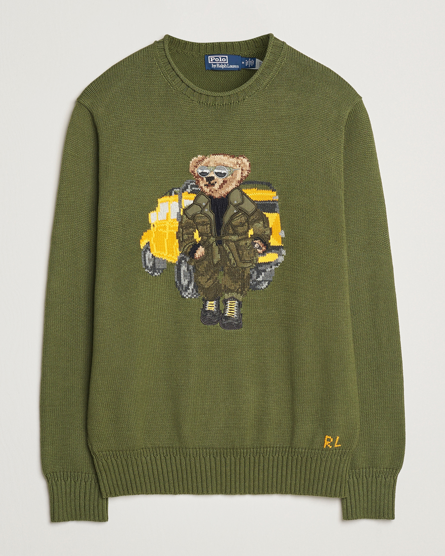 Men | Sweaters & Knitwear | Polo Ralph Lauren | Cotton Bear Pullover New Olive