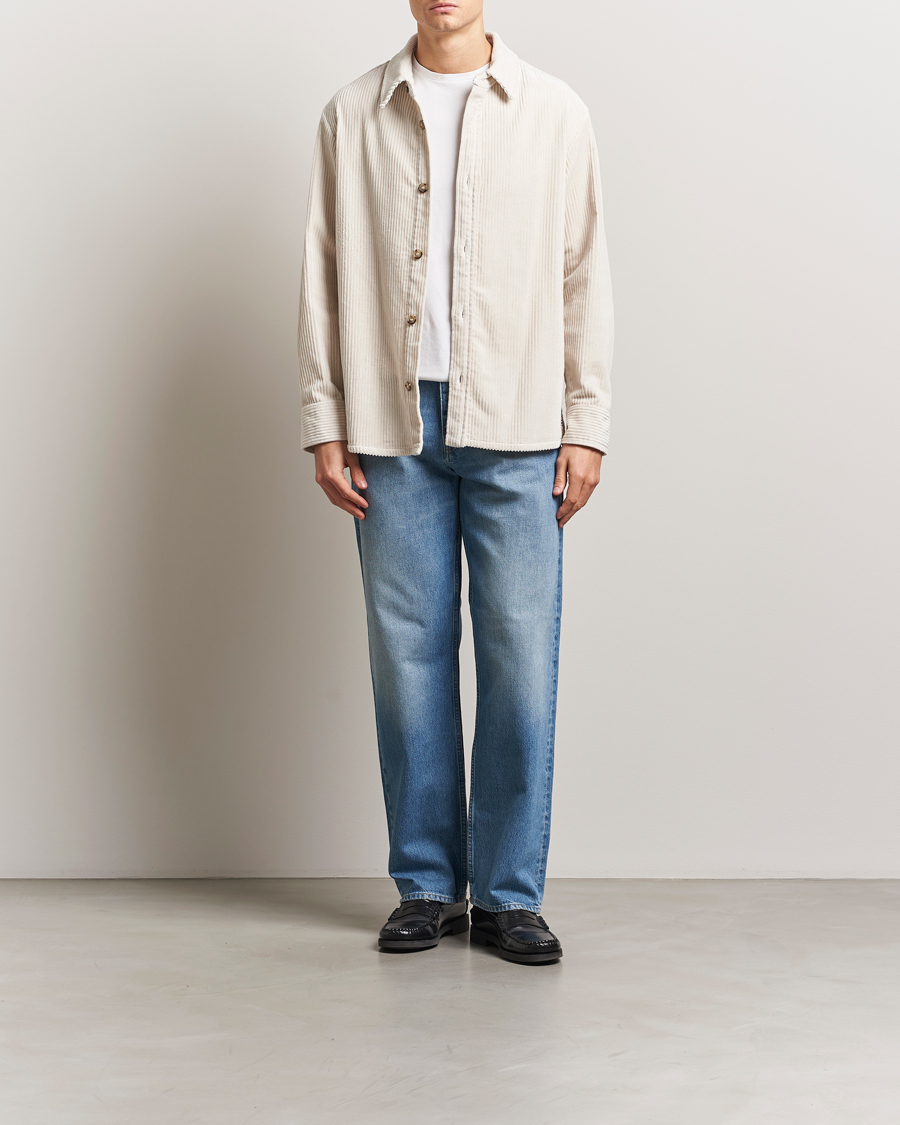 Men | Shirts | A.P.C. | Boris Wide-wale Corduroy Overshirt Ecru