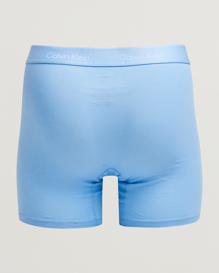 Men | Underwear & Socks | Calvin Klein | 3-Pack Icon Cotton Stretch Boxer Brief Black/Blue/Light Blue