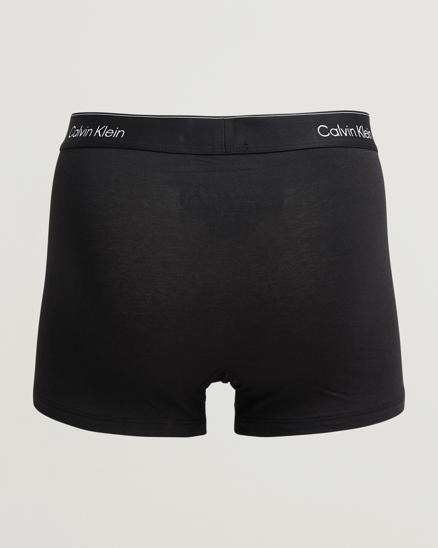 Men | Underwear & Socks | Calvin Klein | 3-Pack Icon Cotton Stretch Relaxed Trunk Black