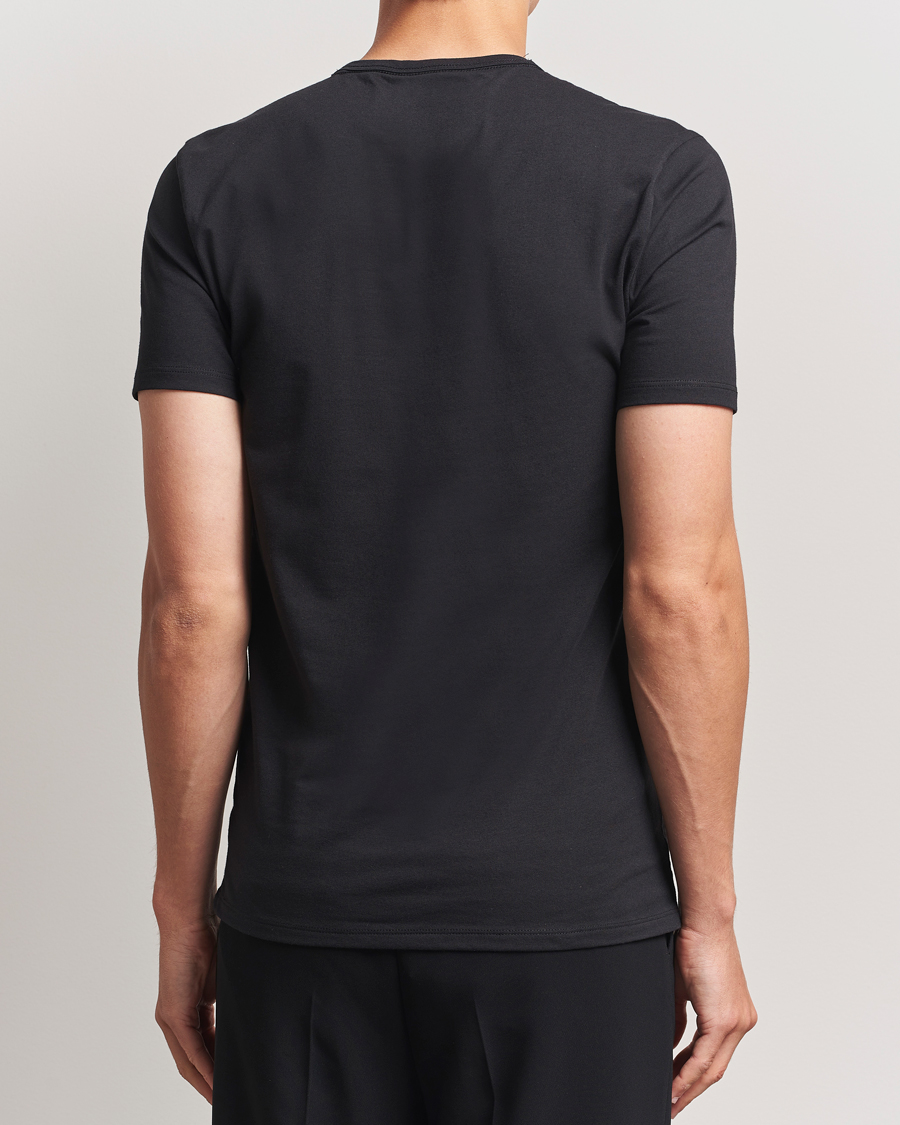 Men | T-Shirts | Calvin Klein | 3-Pack Cotton Stretch Crew Neck T-Shirt Black