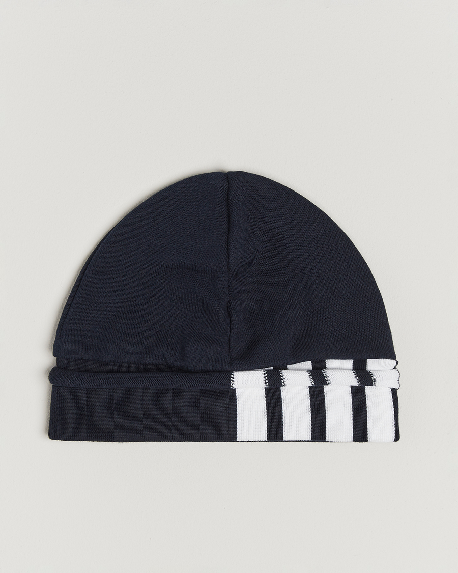 Men | Thom Browne 4-Bar Beanie Navy | Thom Browne | 4-Bar Beanie Navy