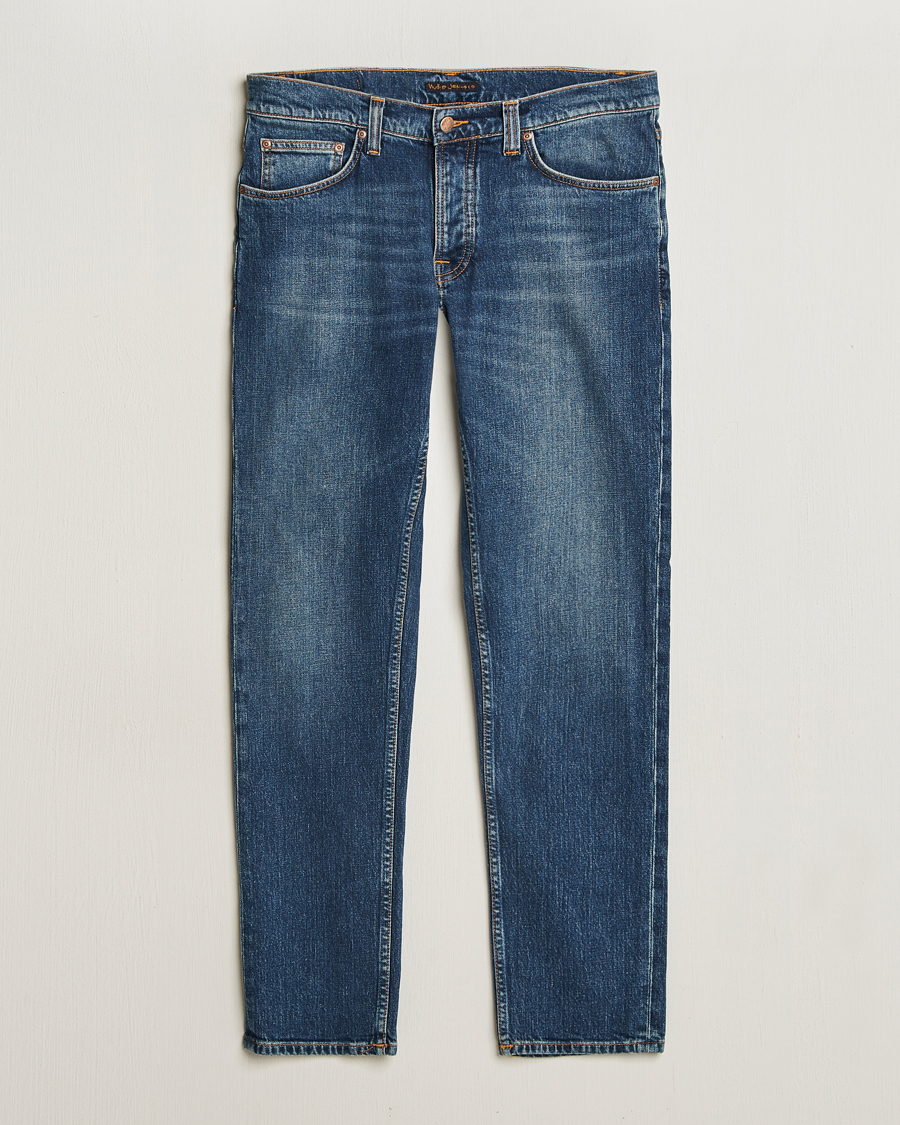 Men | Jeans | Nudie Jeans | Solid Ollie Jeans Wild Blue