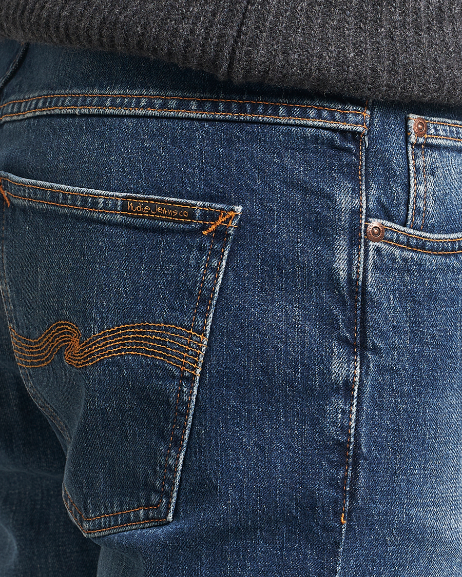 Men | Jeans | Nudie Jeans | Solid Ollie Jeans Wild Blue