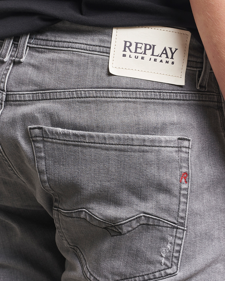 Men | Jeans | Replay | Rocco Comfort Fit Stretch Jeans Washed Grey