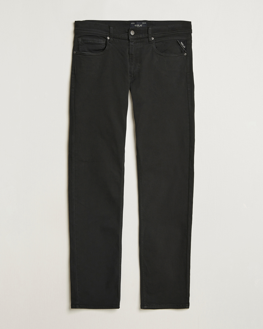 Men | Trousers | Replay | Grover Hyperflex 5-Pocket Pants Black