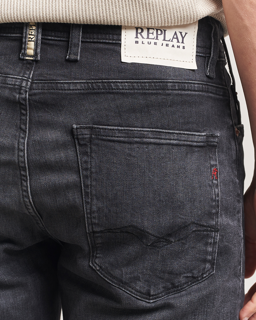 Men | Shorts | Replay | RBJ981 Stretch Denim Shorts Washed Black