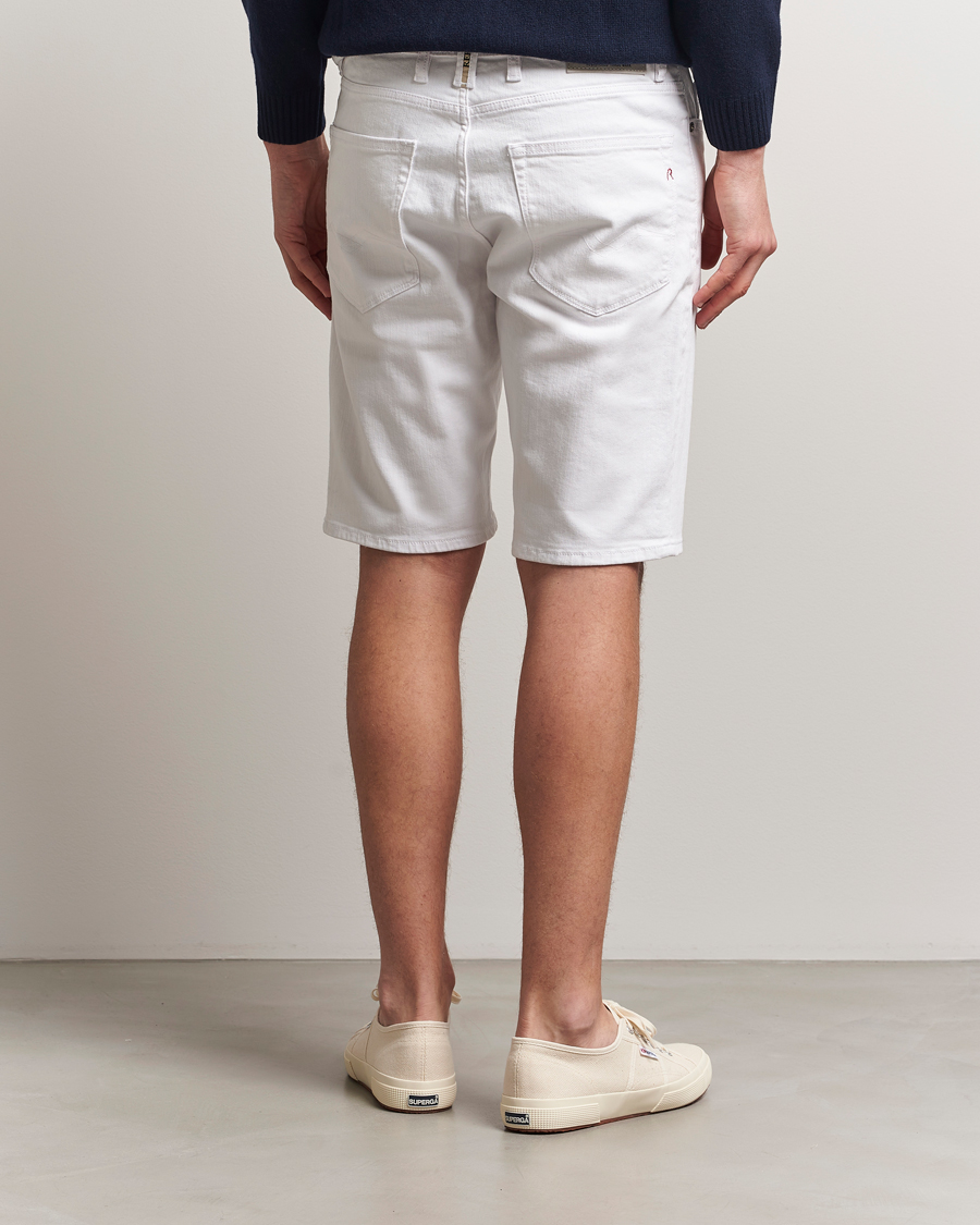 Men | Shorts | Replay | RBJ981 Stretch Denim Shorts White