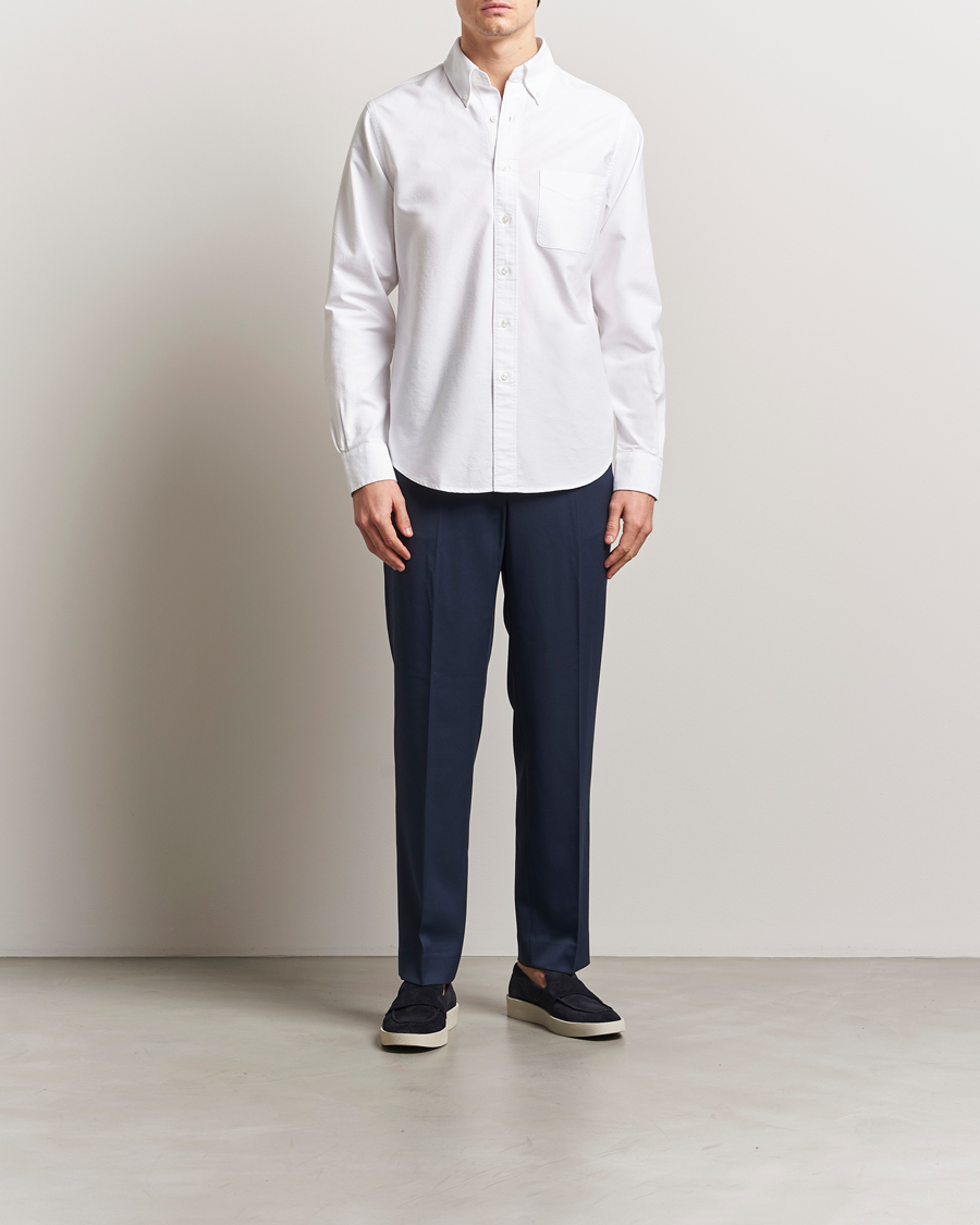 Men | Trousers | Filippa K | Relaxed Terry Wool Trousers Dusk Blue