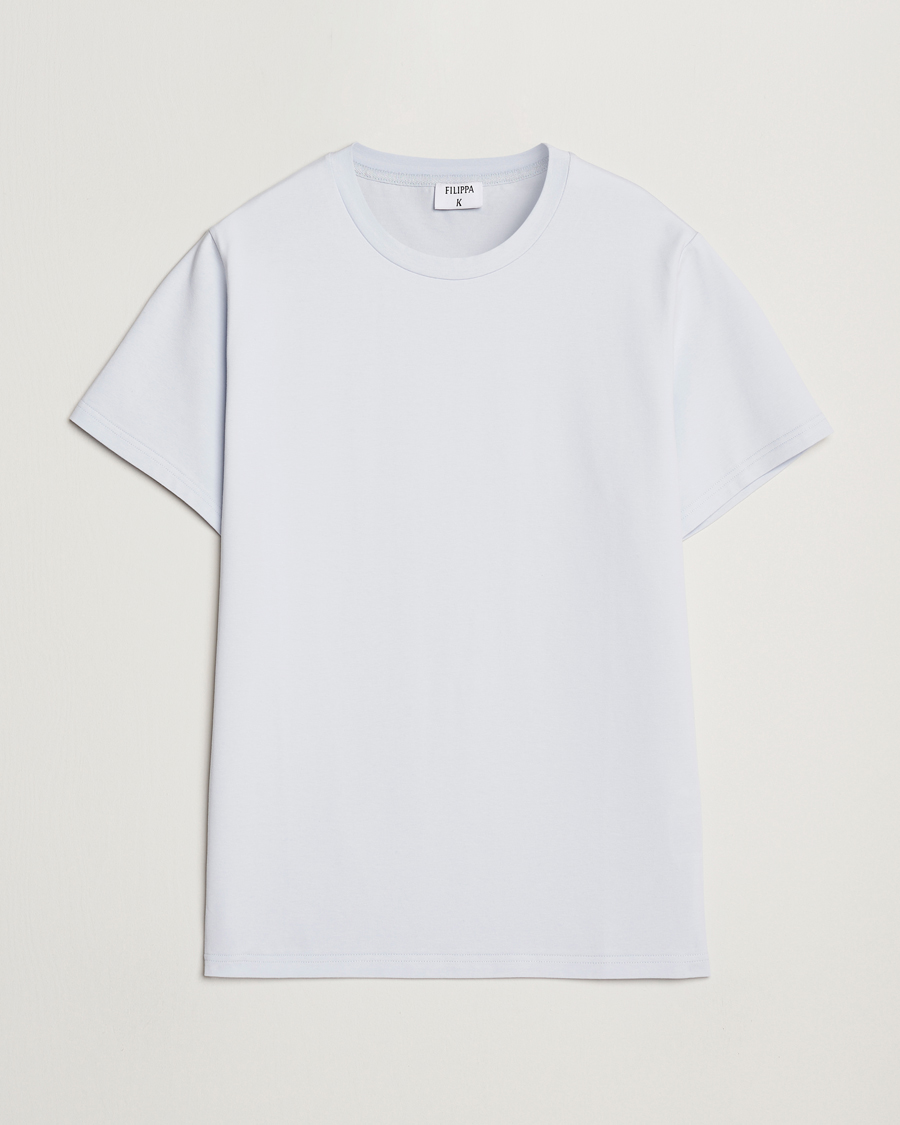 Men | T-Shirts | Filippa K | Soft Lycra T-Shirt Ice Blue