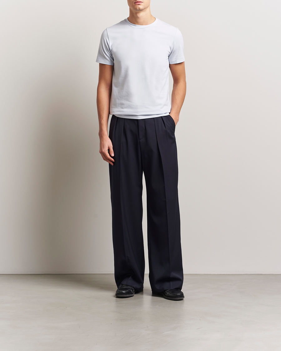 Men | T-Shirts | Filippa K | Soft Lycra T-Shirt Ice Blue