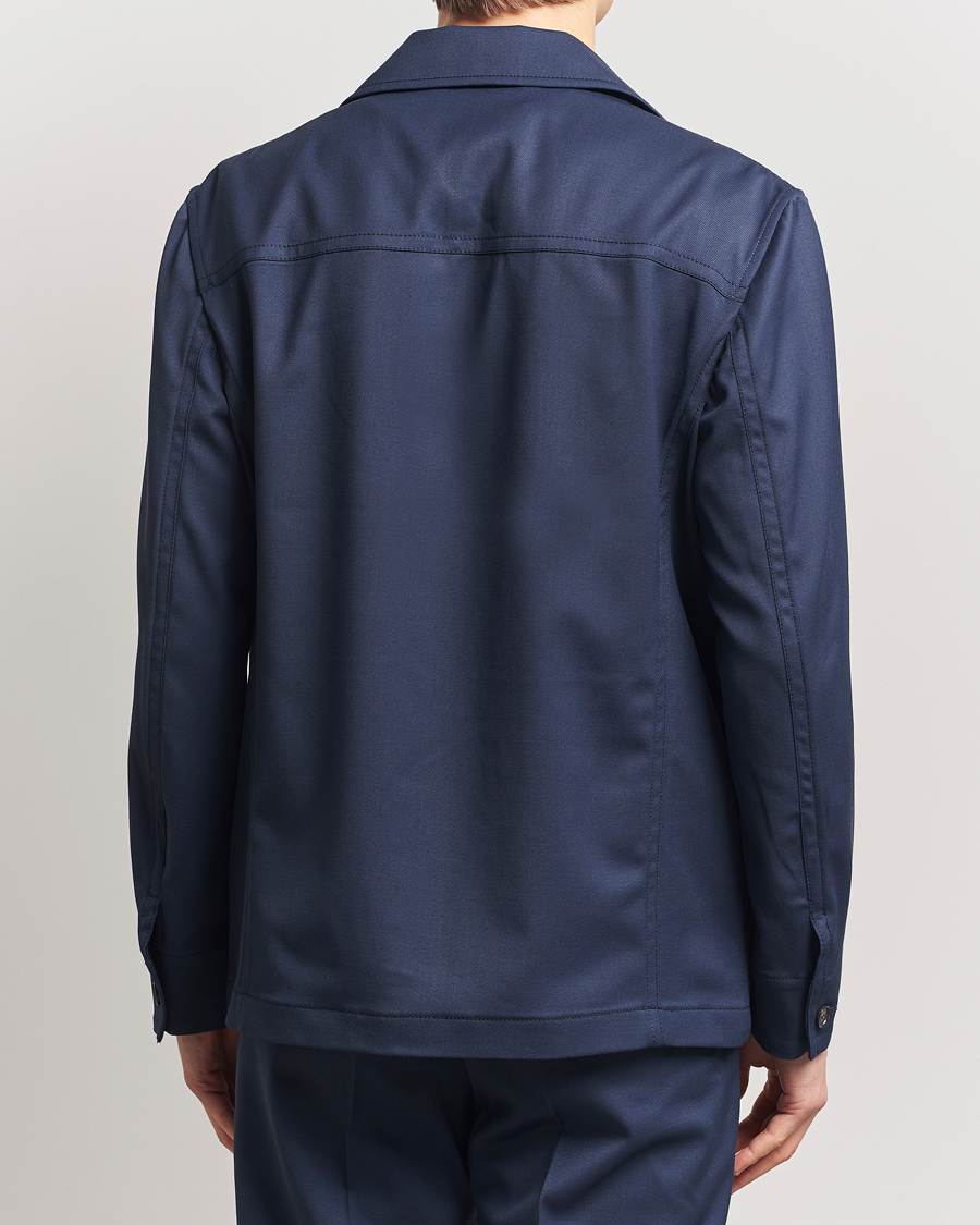 Men | Coats & Jackets | Filippa K | Work Shirt Jacket Dusk Blue
