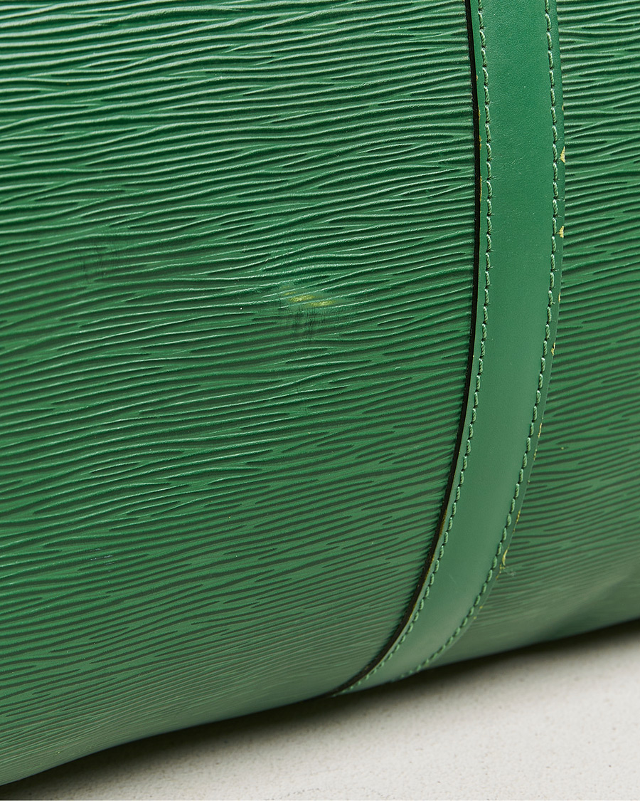 Men | Louis Vuitton Pre-Owned Keepall 50 Epi Leather Bag Green  | Louis Vuitton Pre-Owned | Keepall 50 Epi Leather Bag Green 