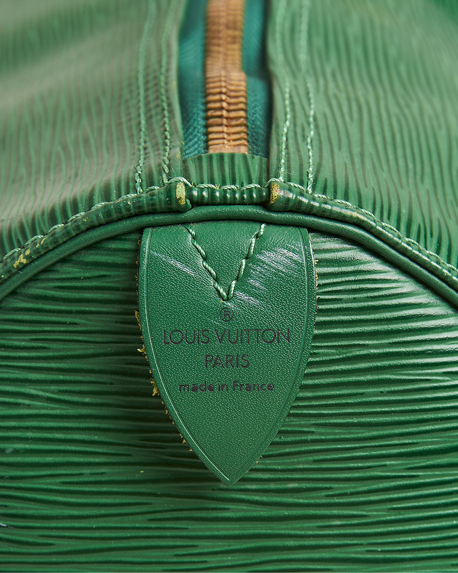 Men | Louis Vuitton Pre-Owned Keepall 50 Epi Leather Bag Green  | Louis Vuitton Pre-Owned | Keepall 50 Epi Leather Bag Green 