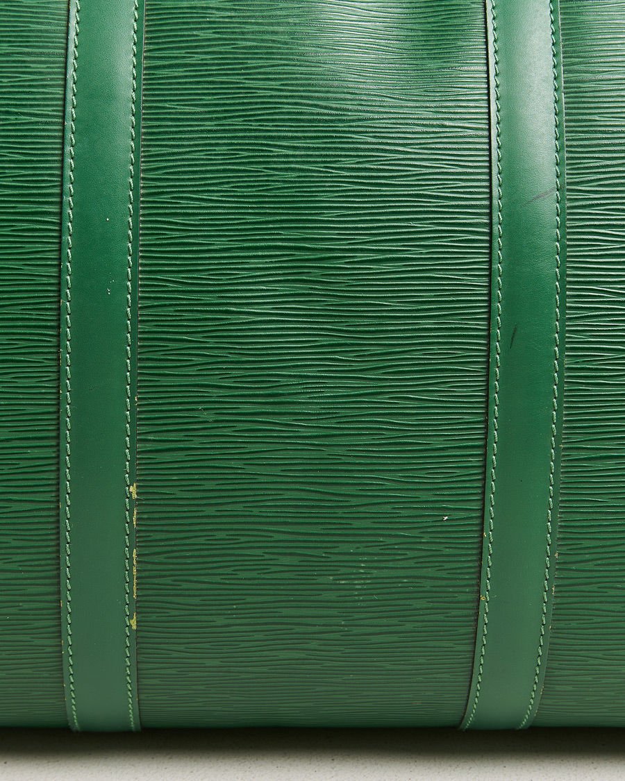 Men | Louis Vuitton Pre-Owned Keepall 50 Epi Leather Bag Green  | Louis Vuitton Pre-Owned | Keepall 50 Epi Leather Bag Green 