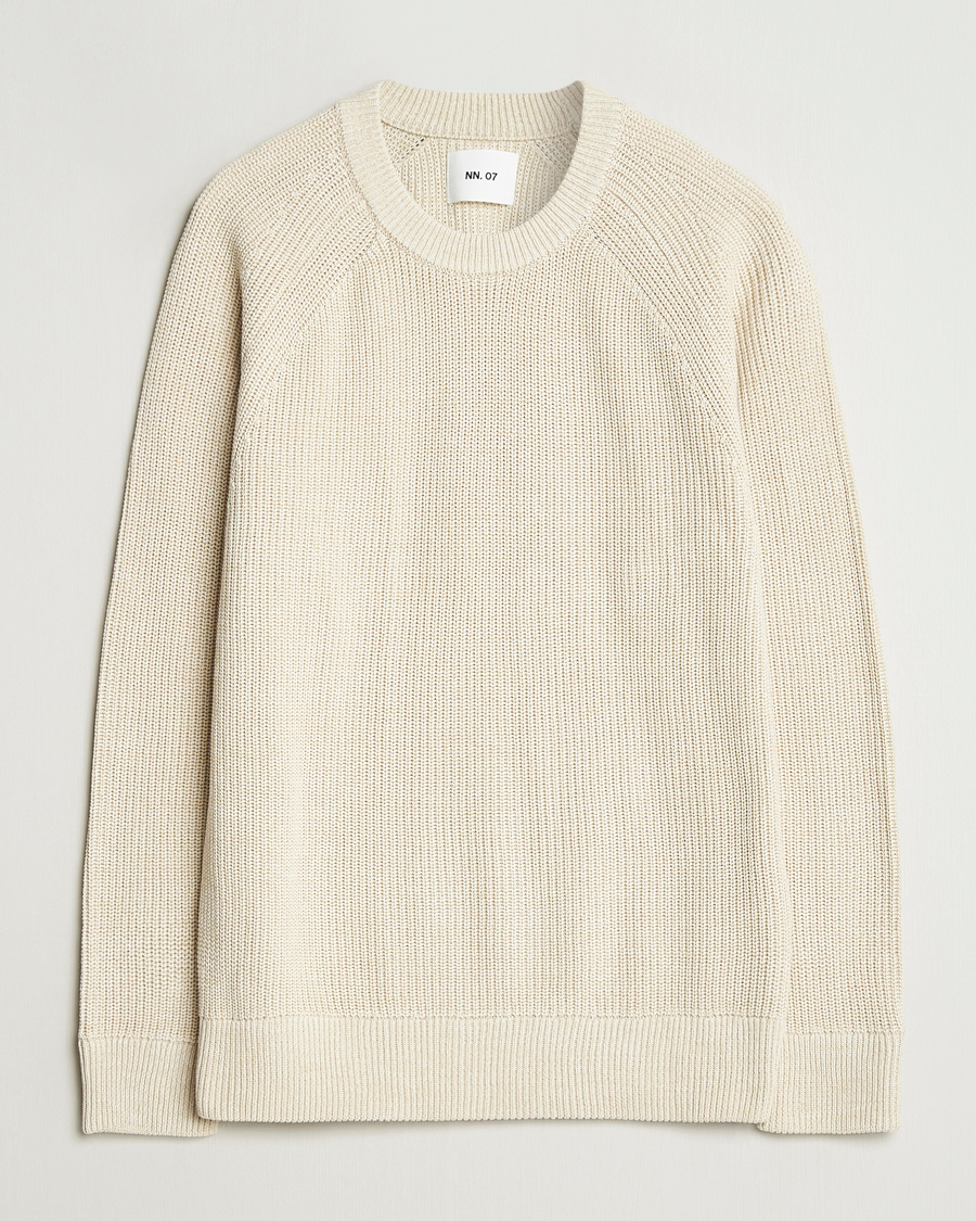 Men | Sweaters & Knitwear | NN07 | Jacobo Cotton Knitted Sweater Ivory