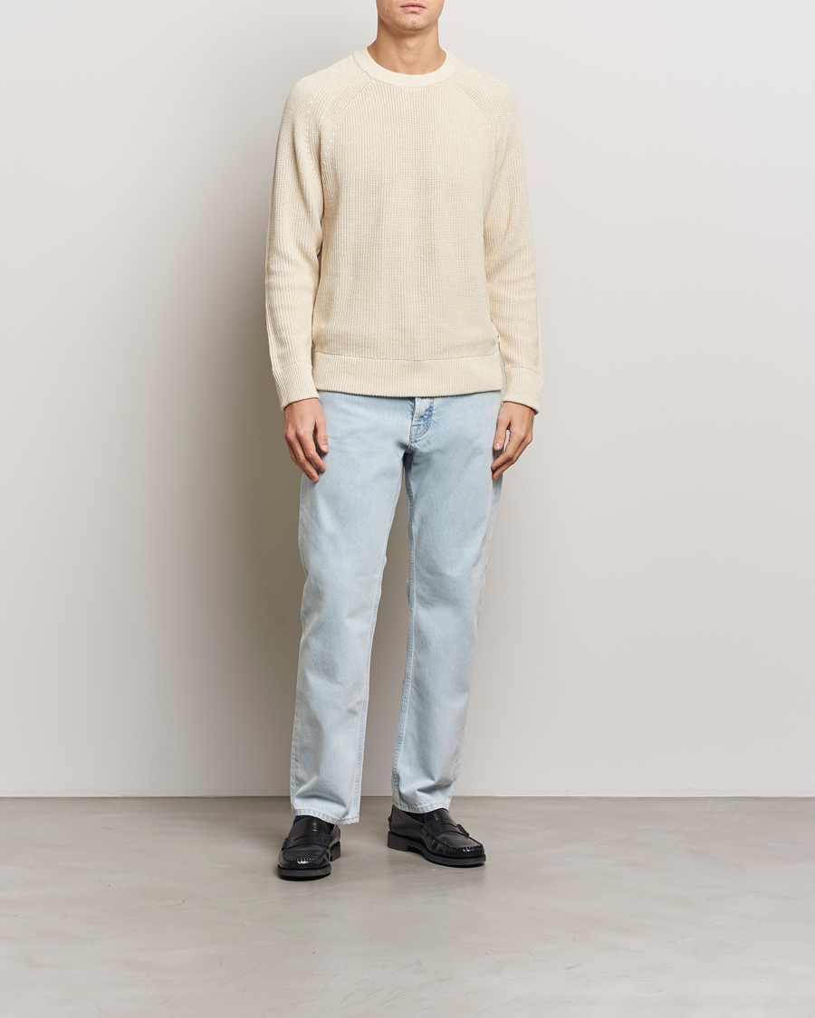 Men | Sweaters & Knitwear | NN07 | Jacobo Cotton Knitted Sweater Ivory