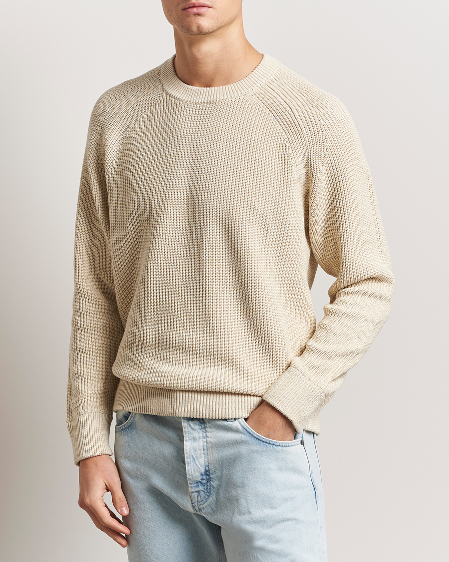 Men | Sweaters & Knitwear | NN07 | Jacobo Cotton Knitted Sweater Ivory