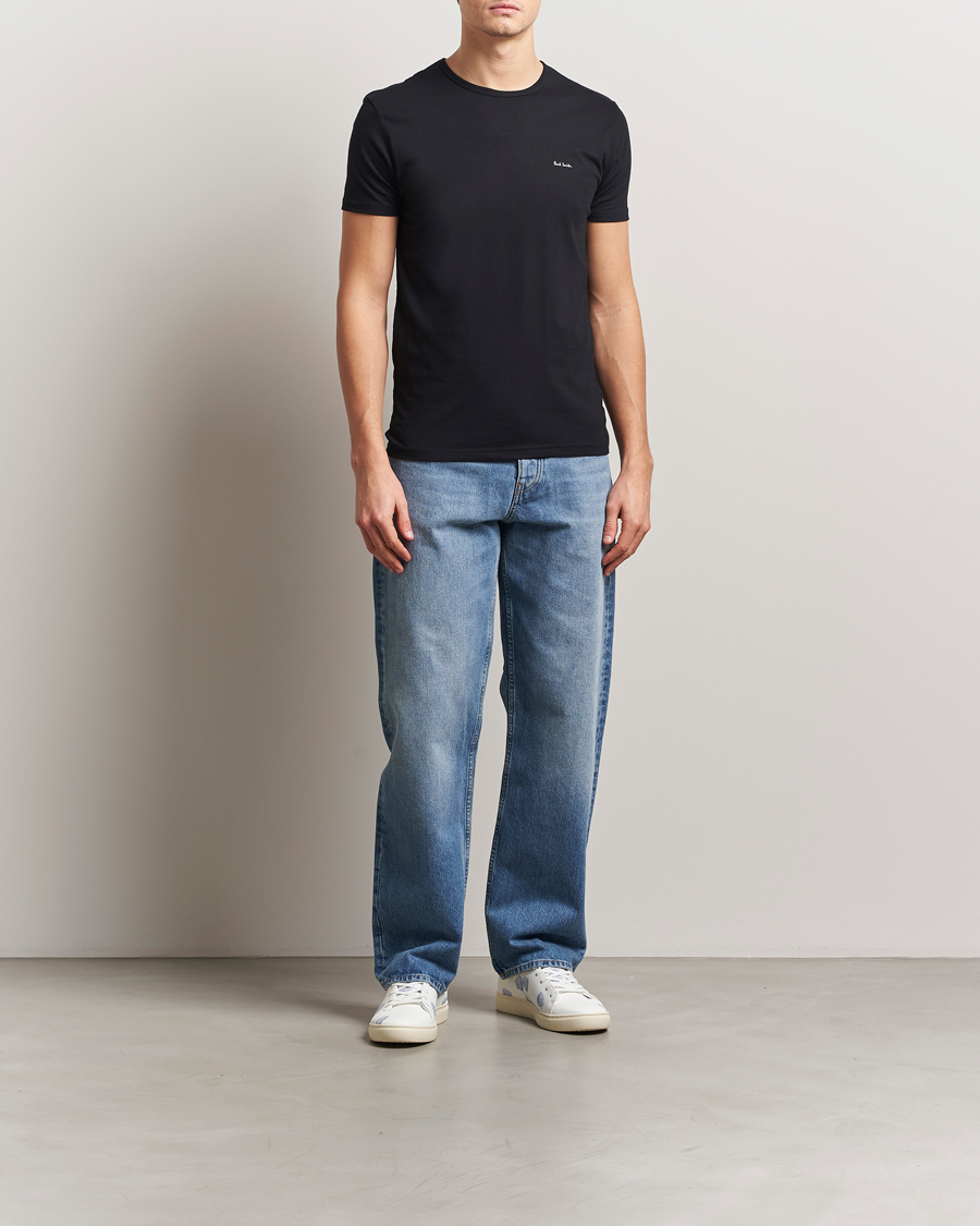 Men | T-Shirts | Paul Smith | 3-Pack Crew Neck T-Shirt Black