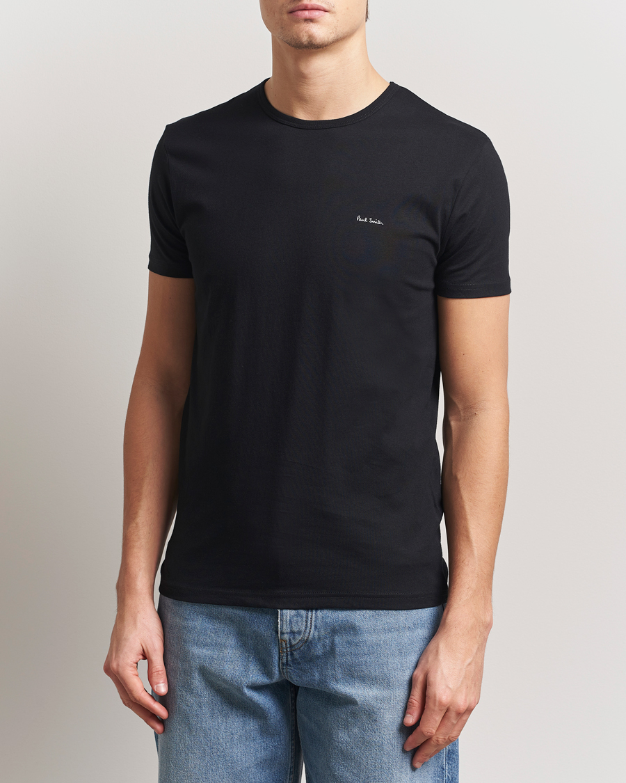Men | T-Shirts | Paul Smith | 3-Pack Crew Neck T-Shirt Black