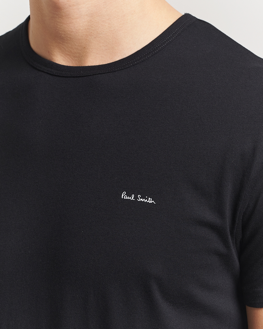 Men | T-Shirts | Paul Smith | 3-Pack Crew Neck T-Shirt Black