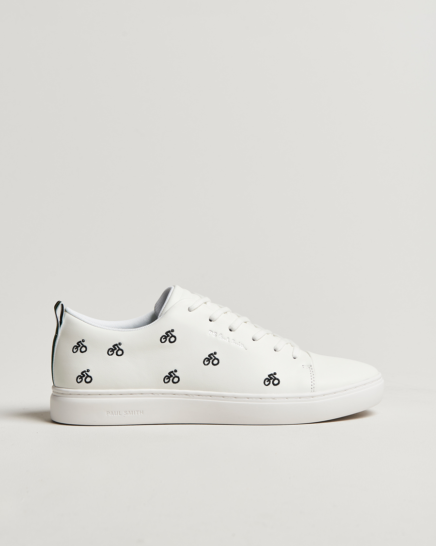Men | PS Paul Smith Lee Cycle Embroidery Leather Sneaker White | PS Paul Smith | Lee Cycle Embroidery Leather Sneaker White