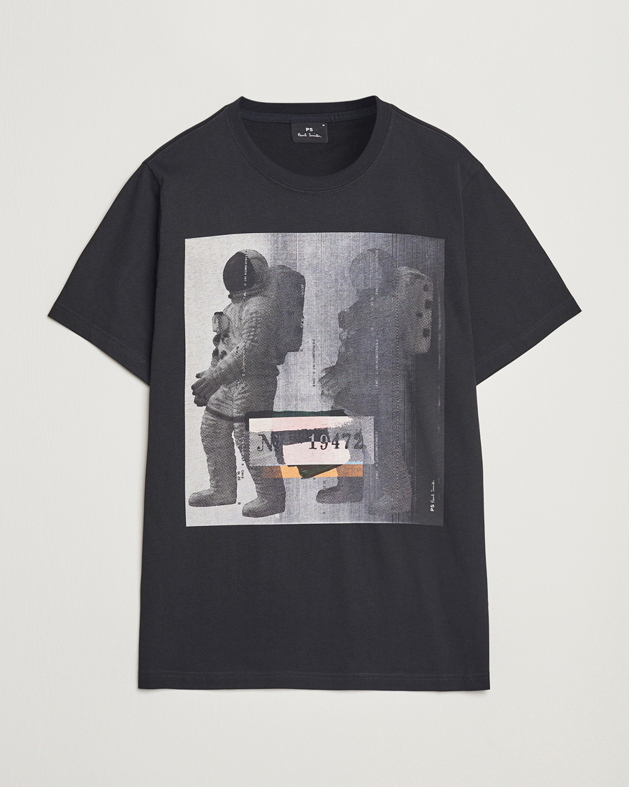 Men | T-Shirts | PS Paul Smith | Astronaut Crew Neck T-Shirt Black