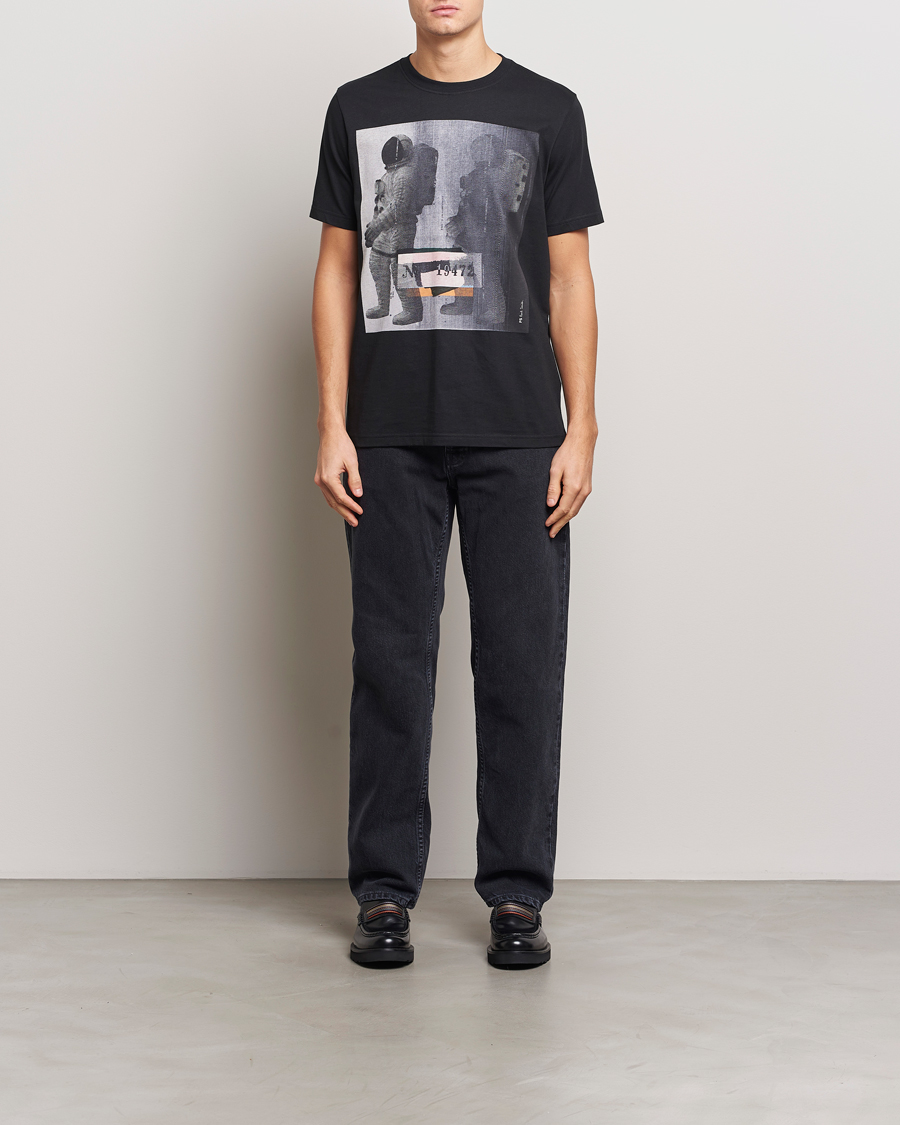 Men | T-Shirts | PS Paul Smith | Astronaut Crew Neck T-Shirt Black