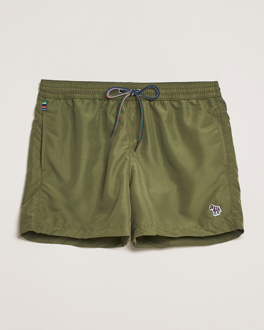 Men | Swimwear | Paul Smith | Zebra Swimshorts Green