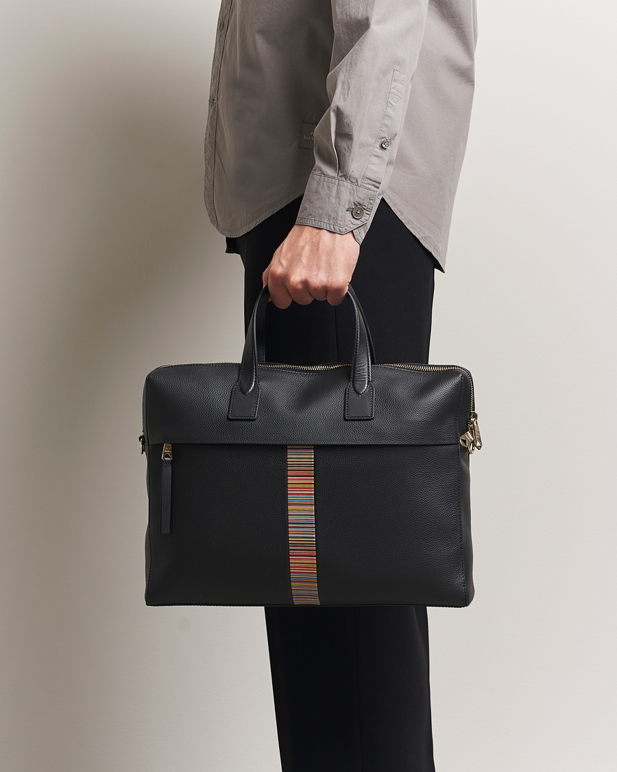 Men | Bags | Paul Smith | Paul SmithSignature Trim BriefcaseBlack