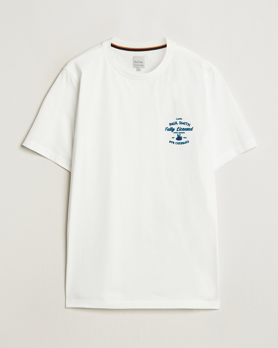 Men | T-Shirts | Paul Smith | Espresso Bar T-Shirt White
