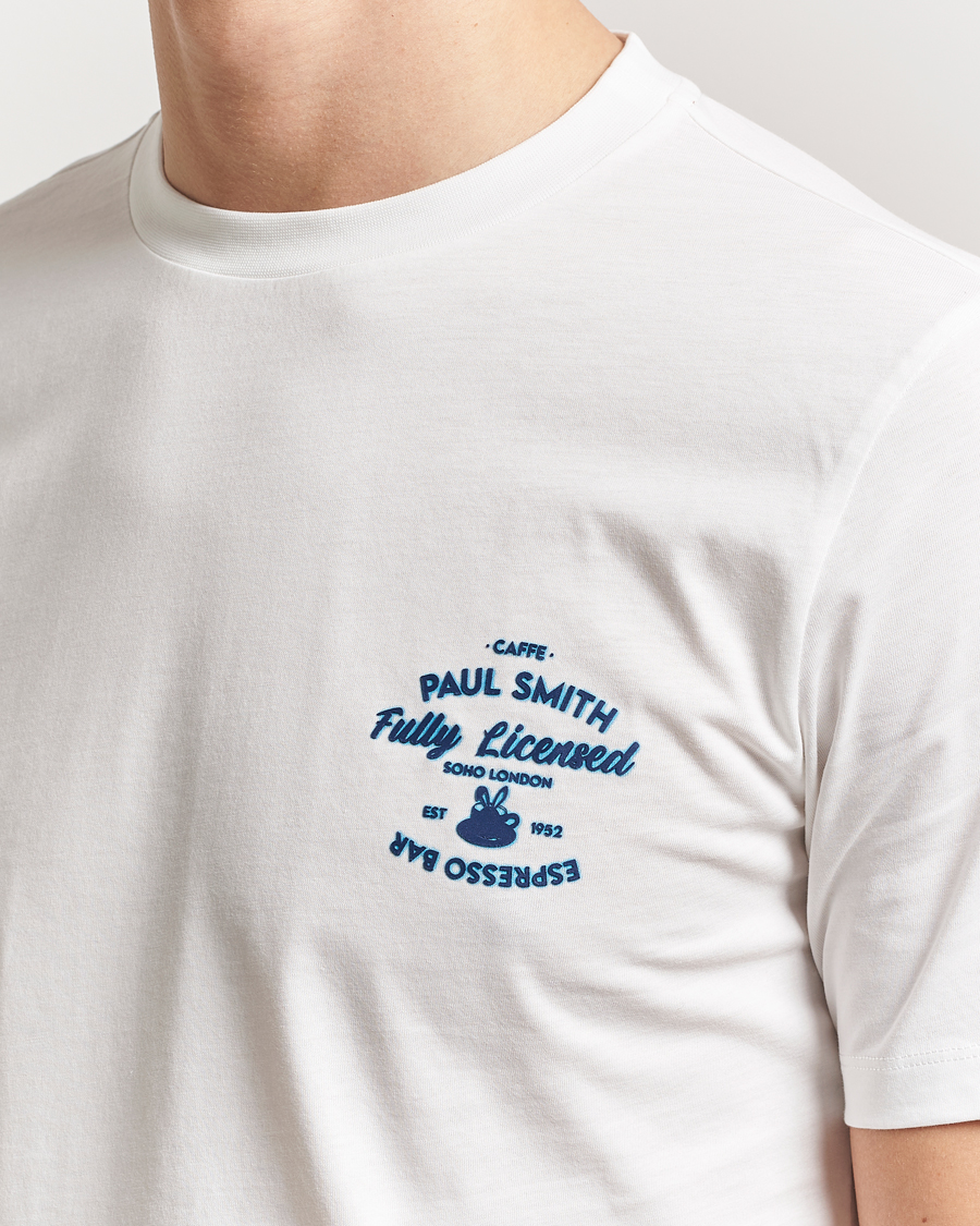Men | T-Shirts | Paul Smith | Espresso Bar T-Shirt White