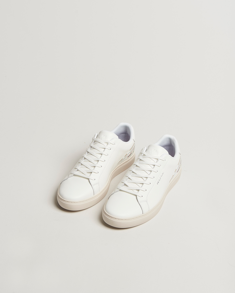 Men | Sneakers | PS Paul Smith | Rex Embroidered Leather Sneaker White