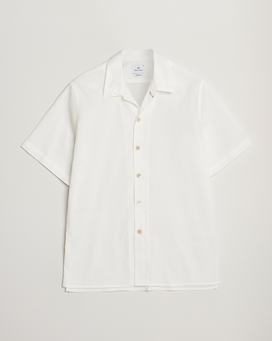 Men | Shirts | PS Paul Smith | Structured Short Sleeve Shirt White