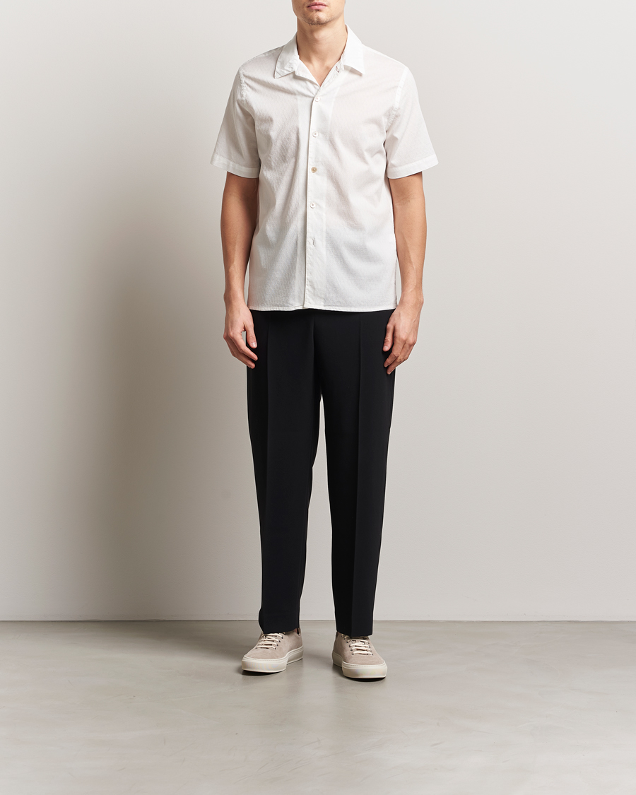 Men | Shirts | PS Paul Smith | Structured Short Sleeve Shirt White