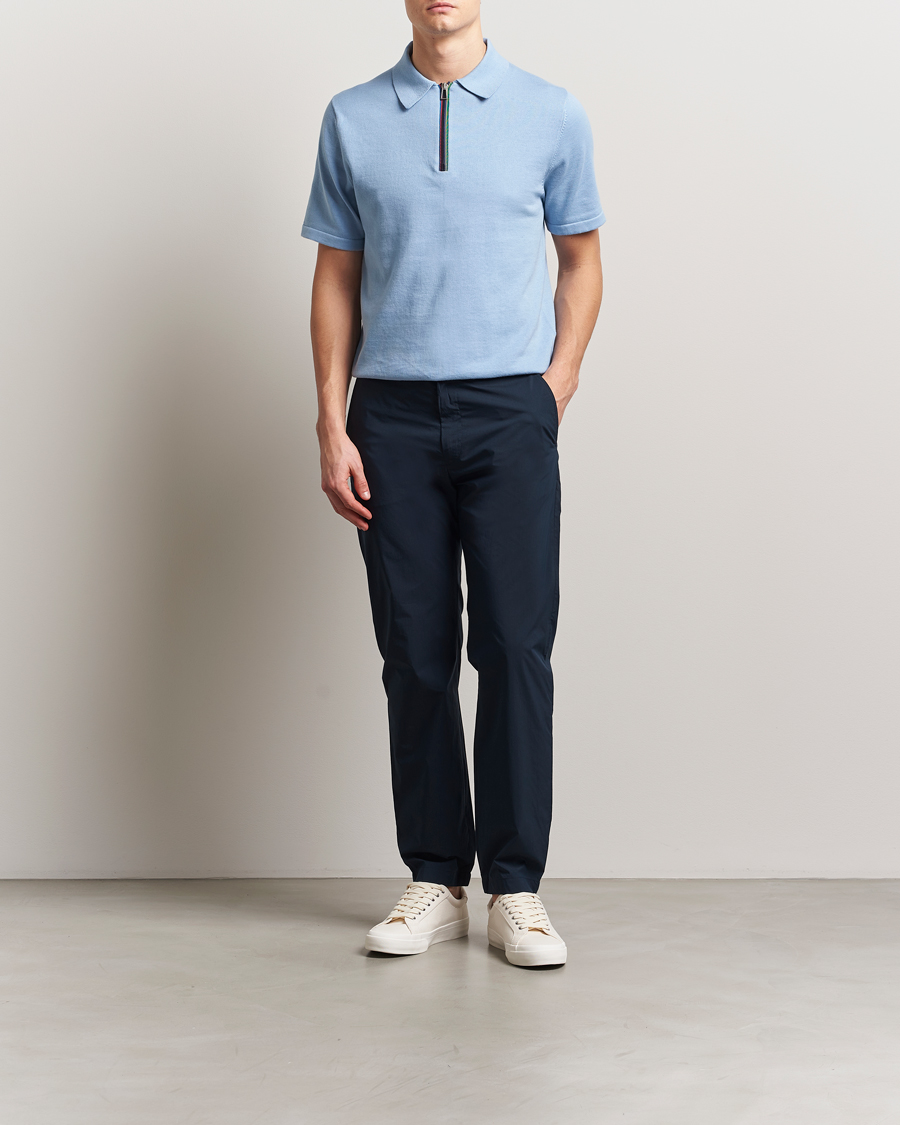 Men | Trousers | PS Paul Smith | Drawstring Chinos Navy