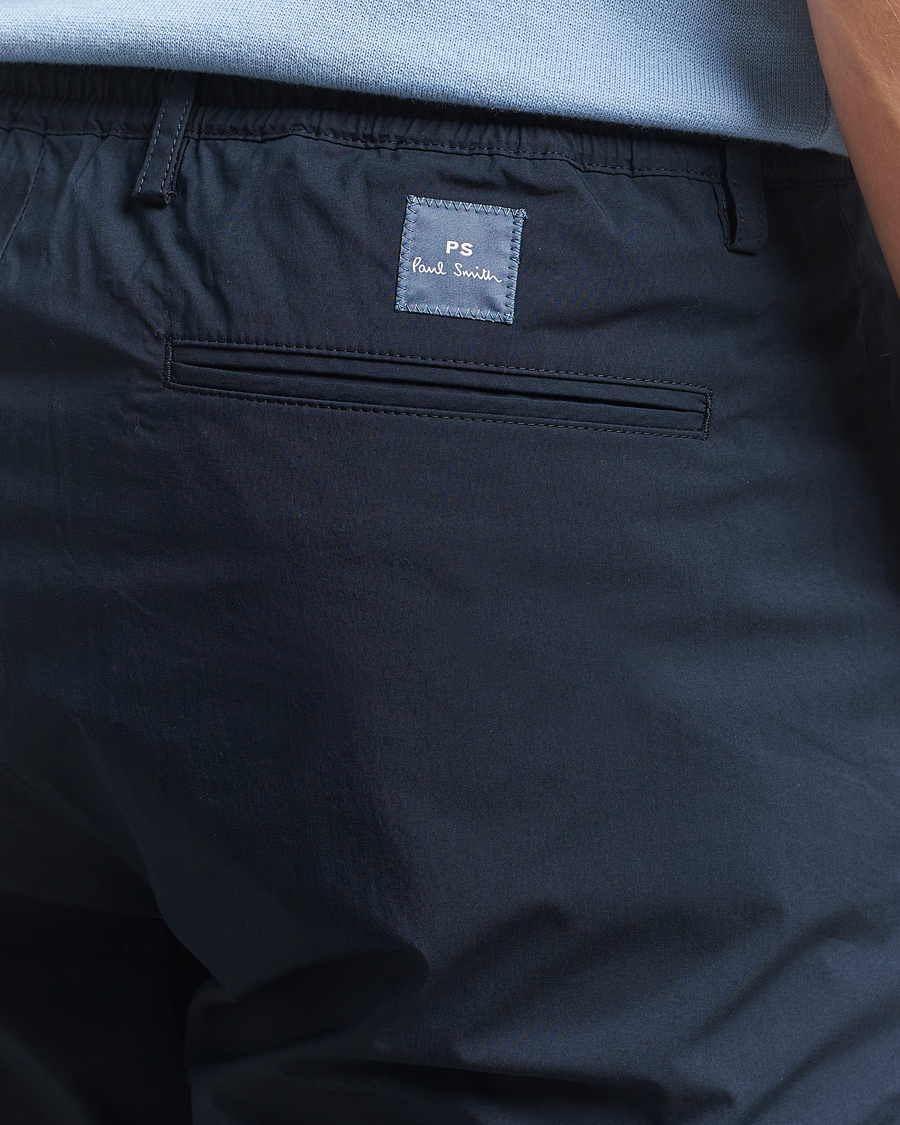 Men | Trousers | PS Paul Smith | Drawstring Chinos Navy