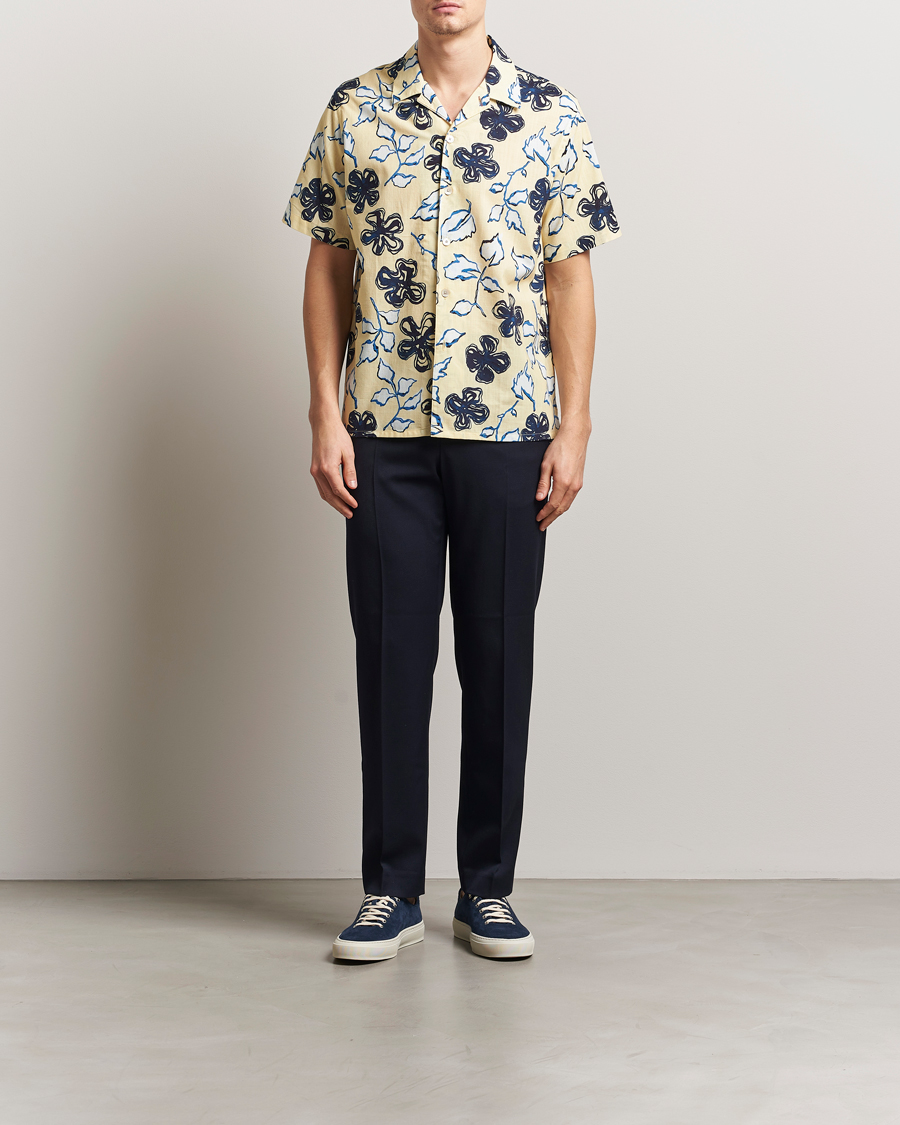 Men | Shirts | PS Paul Smith | Floral Short Sleeve Shirt Yellow