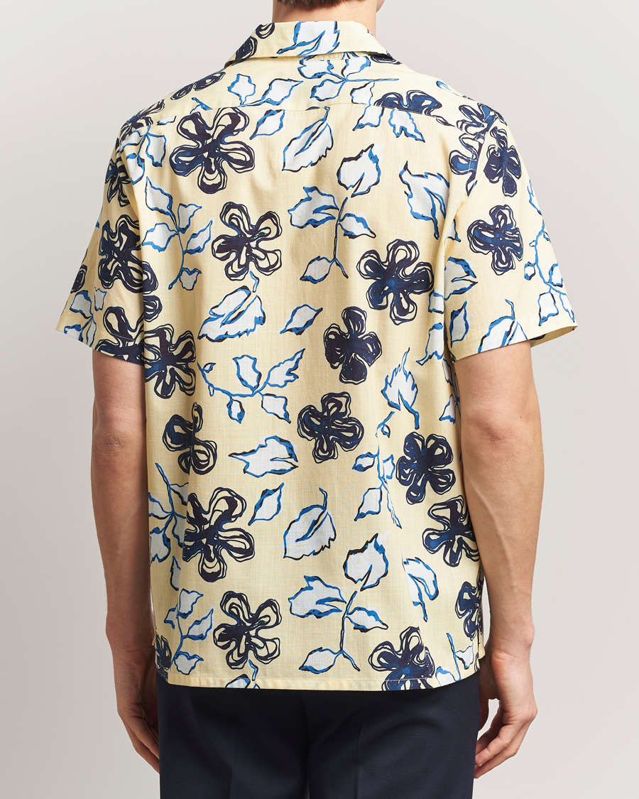 Men | Shirts | PS Paul Smith | Floral Short Sleeve Shirt Yellow
