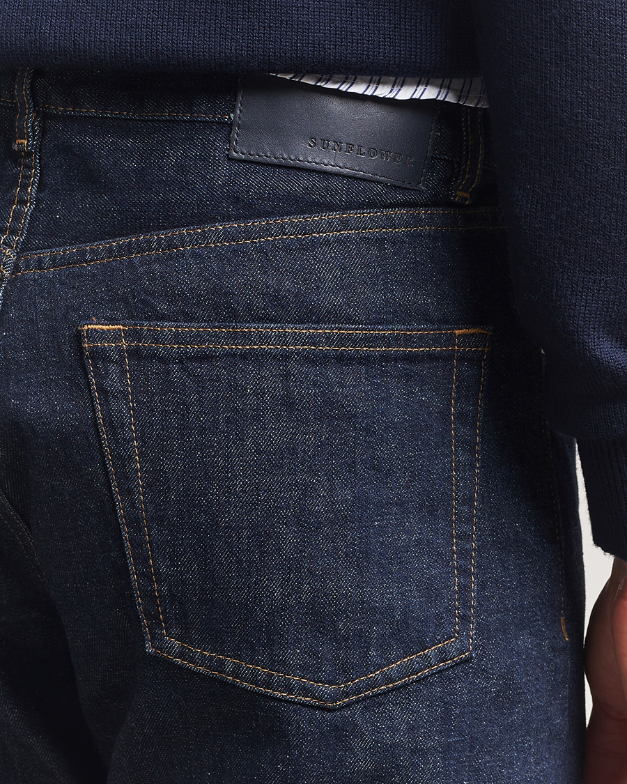 Men | Jeans | Sunflower | Straight Twist Jeans Simple Rinse Blue