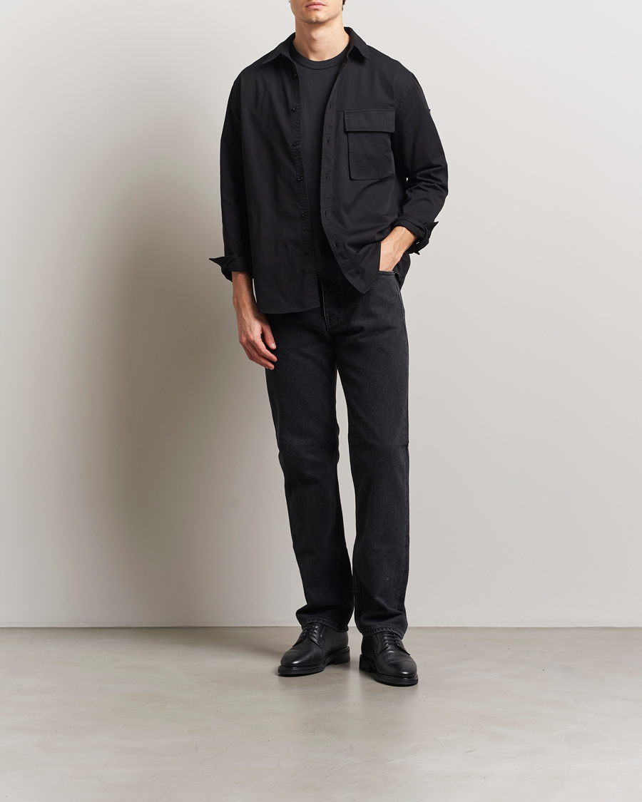 Men | Shirts | Belstaff | Scale Cotton Pocket Shirt Black