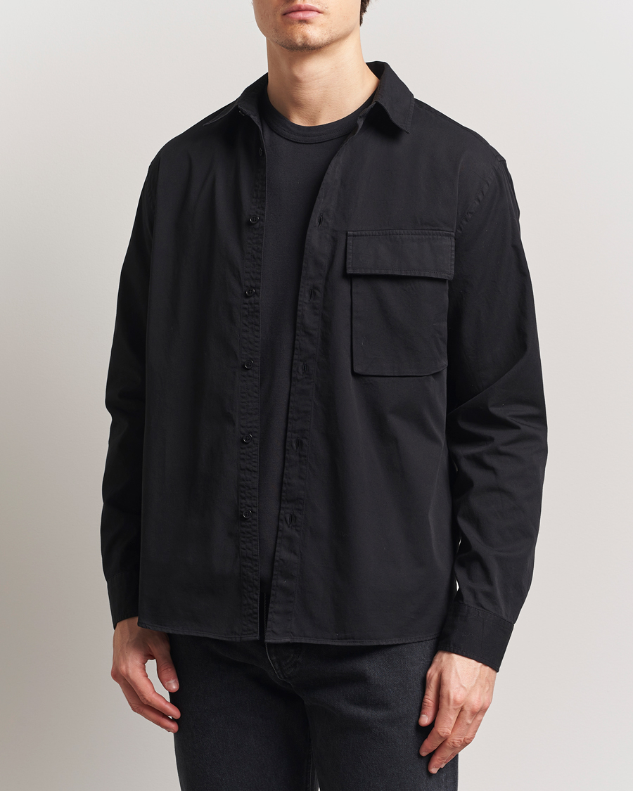 Men | Shirts | Belstaff | Scale Cotton Pocket Shirt Black