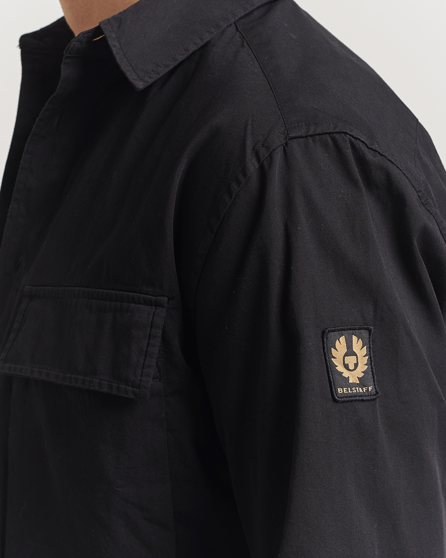 Men | Shirts | Belstaff | Scale Cotton Pocket Shirt Black